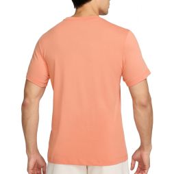 Футболка чоловіча Nike Solid Crew apricot agate/white Футболка чоловіча Nike Solid Crew apricot agate/white