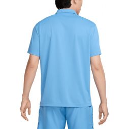 Тенісна футболка чоловіча Nike Court Solid Polo blue beyond/white Тенісна футболка чоловіча Nike Court Solid Polo blue beyond/white