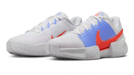 Тенісні кросівки жіночі Nike Zoom GP Challenge Pro white/light wild mango/royal pulse Тенісні кросівки жіночі Nike Zoom GP Challenge Pro white/light wild mango/royal pulse