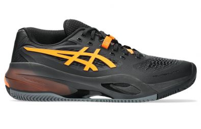 Теннисные кроссовки мужские Asics Gel-Resolution X Грунт black/shocking orange Теннисные кроссовки мужские Asics Gel-Resolution X Грунт black/shocking orange