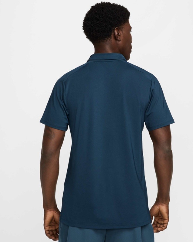 Тенісна футболка чоловіча Nike Court Advantage Polo armoury navy/white/white