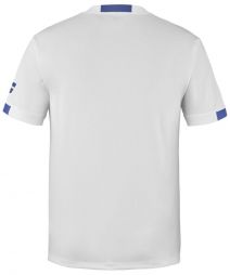 Тенісна футболка дитяча Babolat Play Crew Neck T-Shirt Boy white/blue Тенісна футболка дитяча Babolat Play Crew Neck T-Shirt Boy white/blue