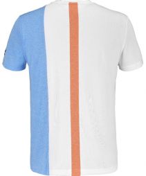 Тенісна футболка дитяча Babolat Play Crew Neck T-Shirt Boy white/orange/blue Тенісна футболка дитяча Babolat Play Crew Neck T-Shirt Boy white/orange/blue