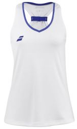 Тенісна майка дитяча Babolat Play Tank Top Girl white/blue Тенісна майка дитяча Babolat Play Tank Top Girl white/blue