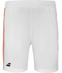 Тенісні шорти дитячі Babolat Play Short Boy white/orange Тенісні шорти дитячі Babolat Play Short Boy white/orange