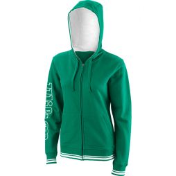 Худі жіноче Wilson Team II FZ Hoody W green/white Худі жіноче Wilson Team II FZ Hoody W green/white