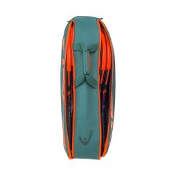 Теннисная сумка Head Pro M Bag dark cyan/fluo orange Теннисная сумка Head Pro M Bag dark cyan/fluo orange