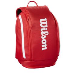 Теннисный рюкзак Wilson Super Tour Backpack red/red/white Теннисный рюкзак Wilson Super Tour Backpack red/red/white