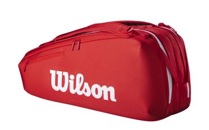 Тенісна сумка Wilson Super Tour 6 PK Bag red/white Тенісна сумка Wilson Super Tour 6 PK Bag red/white