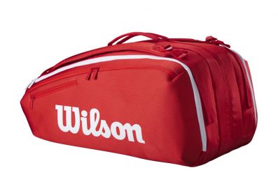 Тенісна сумка Wilson Super Tour 15 PK Bag red/white Тенісна сумка Wilson Super Tour 15 PK Bag red/white