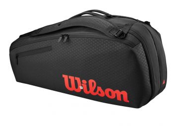 Тенісна сумка Wilson Clash V3 Super Tour 6 PK Bag black/infrared Тенісна сумка Wilson Clash V3 Super Tour 6 PK Bag black/infrared