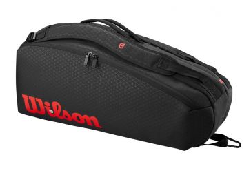 Тенісна сумка Wilson Clash V3 Super Tour 6 PK Bag black/infrared Тенісна сумка Wilson Clash V3 Super Tour 6 PK Bag black/infrared