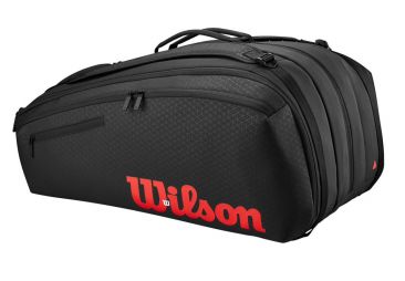 Тенісна сумка Wilson Clash V3 Super Tour 15 PK Bag black/infrared Тенісна сумка Wilson Clash V3 Super Tour 15 PK Bag black/infrared