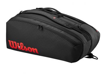Тенісна сумка Wilson Clash V3 Super Tour 15 PK Bag black/infrared Тенісна сумка Wilson Clash V3 Super Tour 15 PK Bag black/infrared