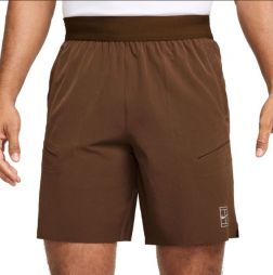 Тенісні шорти чоловічі Nike Court Advantage 8 Tennis Short cacao wow/white Тенісні шорти чоловічі Nike Court Advantage 8 Tennis Short cacao wow/white