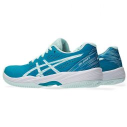 Теннисные кроссовки женские Asics Gel-Game 9 Грунт teal blue/white Теннисные кроссовки женские Asics Gel-Game 9 Грунт teal blue/white