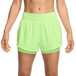 Тенісні шорти жіночі Nike One 2in1 Shorts barely volt/reflective silver Тенісні шорти жіночі Nike One 2in1 Shorts barely volt/reflective silver