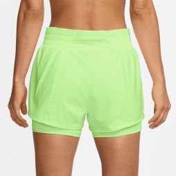 Тенісні шорти жіночі Nike One 2in1 Shorts barely volt/reflective silver Тенісні шорти жіночі Nike One 2in1 Shorts barely volt/reflective silver