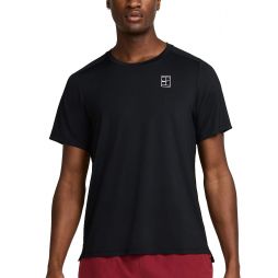 Тенісна футболка чоловіча Nike Court Advantage T-Shirt black/black/white Тенісна футболка чоловіча Nike Court Advantage T-Shirt black/black/white
