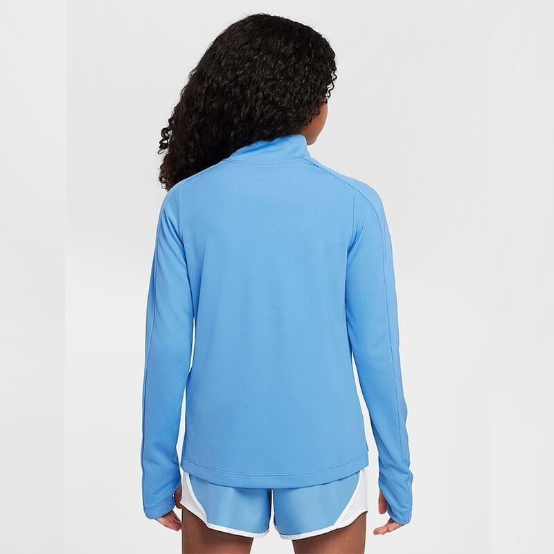 Теннисная футболка детская Nike Girl's Fall Half Zip blue/white