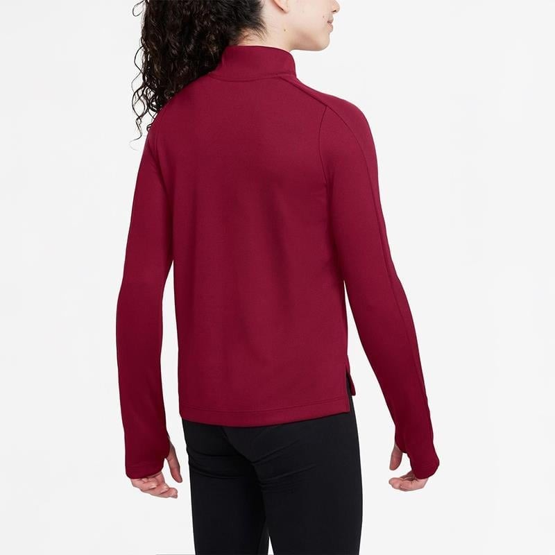 Теннисная футболка детская Nike Girl's Fall Half Zip red/white
