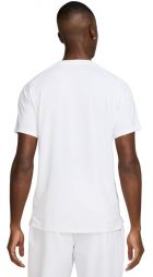 Тенісна футболка чоловіча Nike Court Advantage T-Shirt white/black Тенісна футболка чоловіча Nike Court Advantage T-Shirt white/black