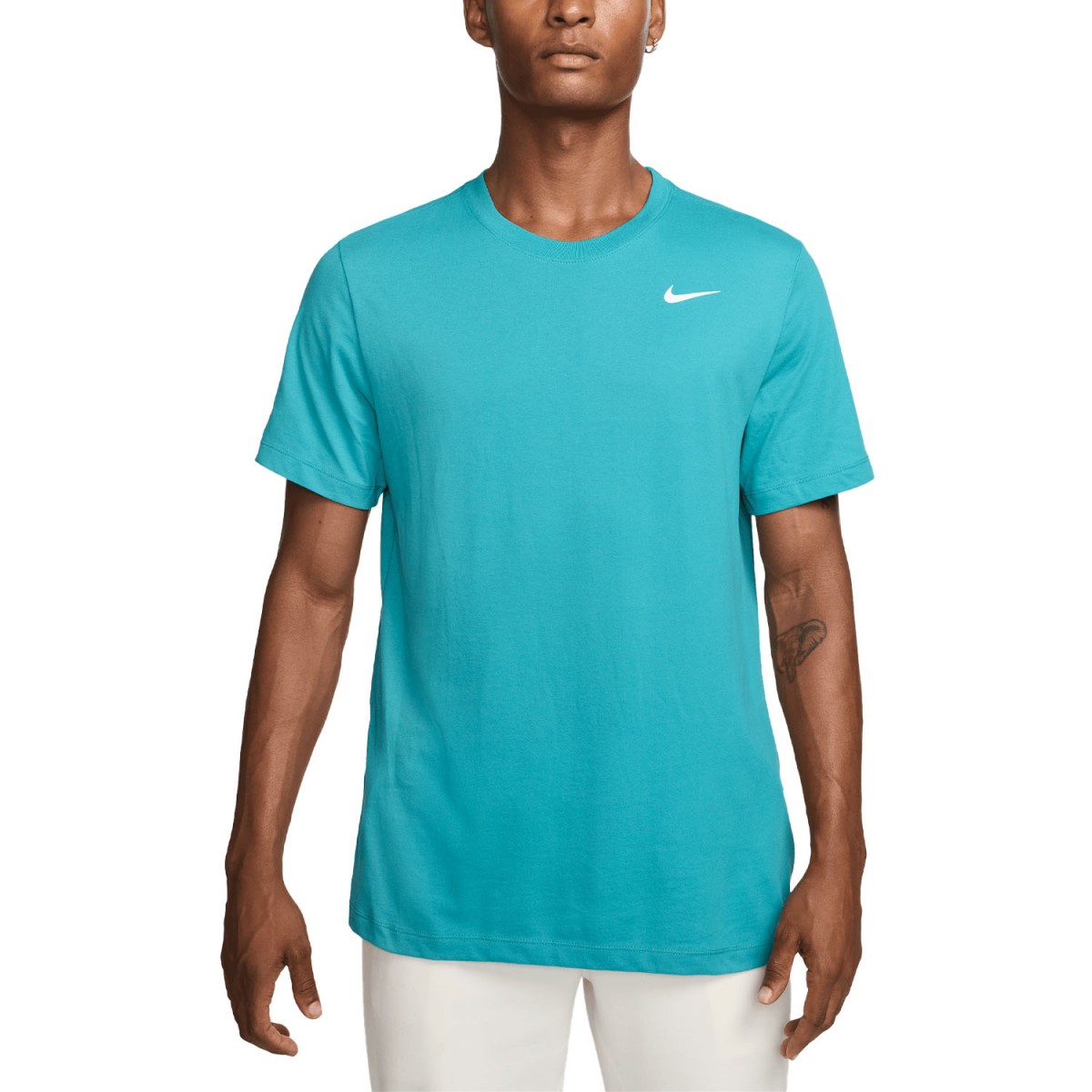 Футболка чоловіча Nike Solid Crew dusty cactus/white