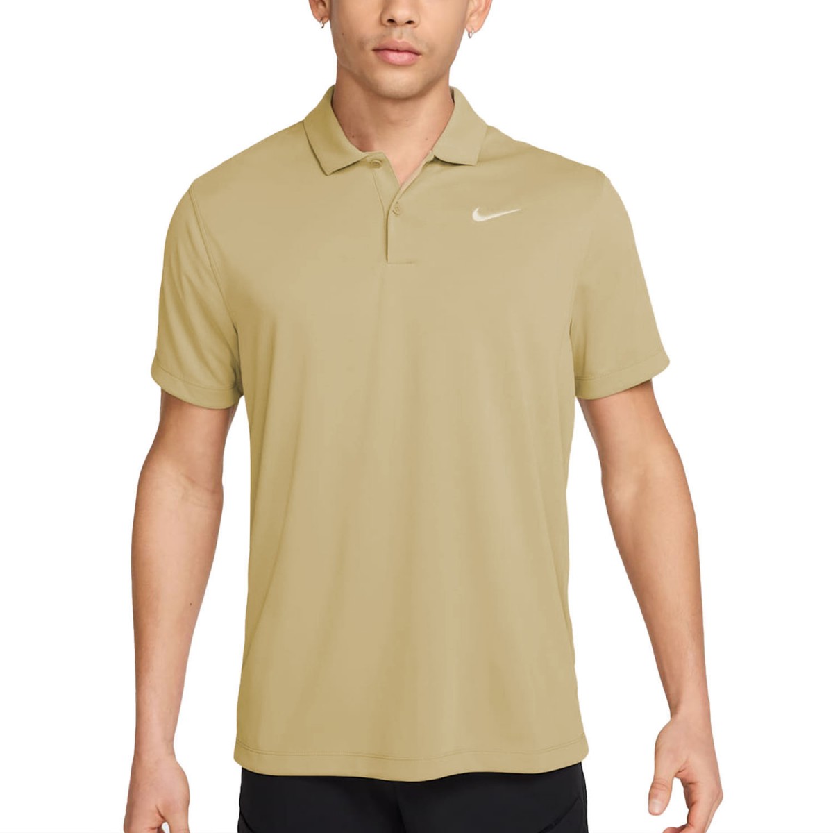 Тенісна футболка чоловіча Nike Court Solid Polo parachute beige/white