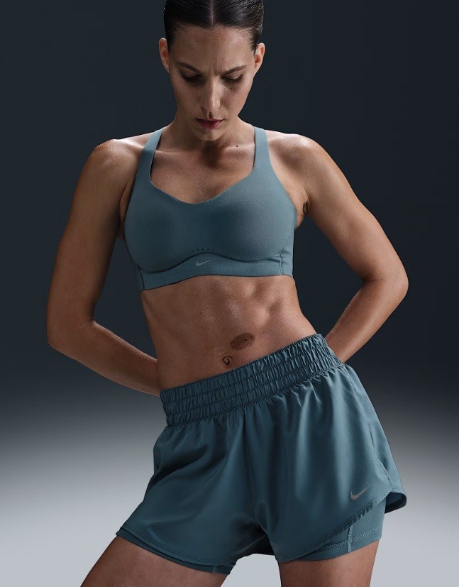 Тенісні шорти жіночі Nike One 2in1 Shorts smoky blue