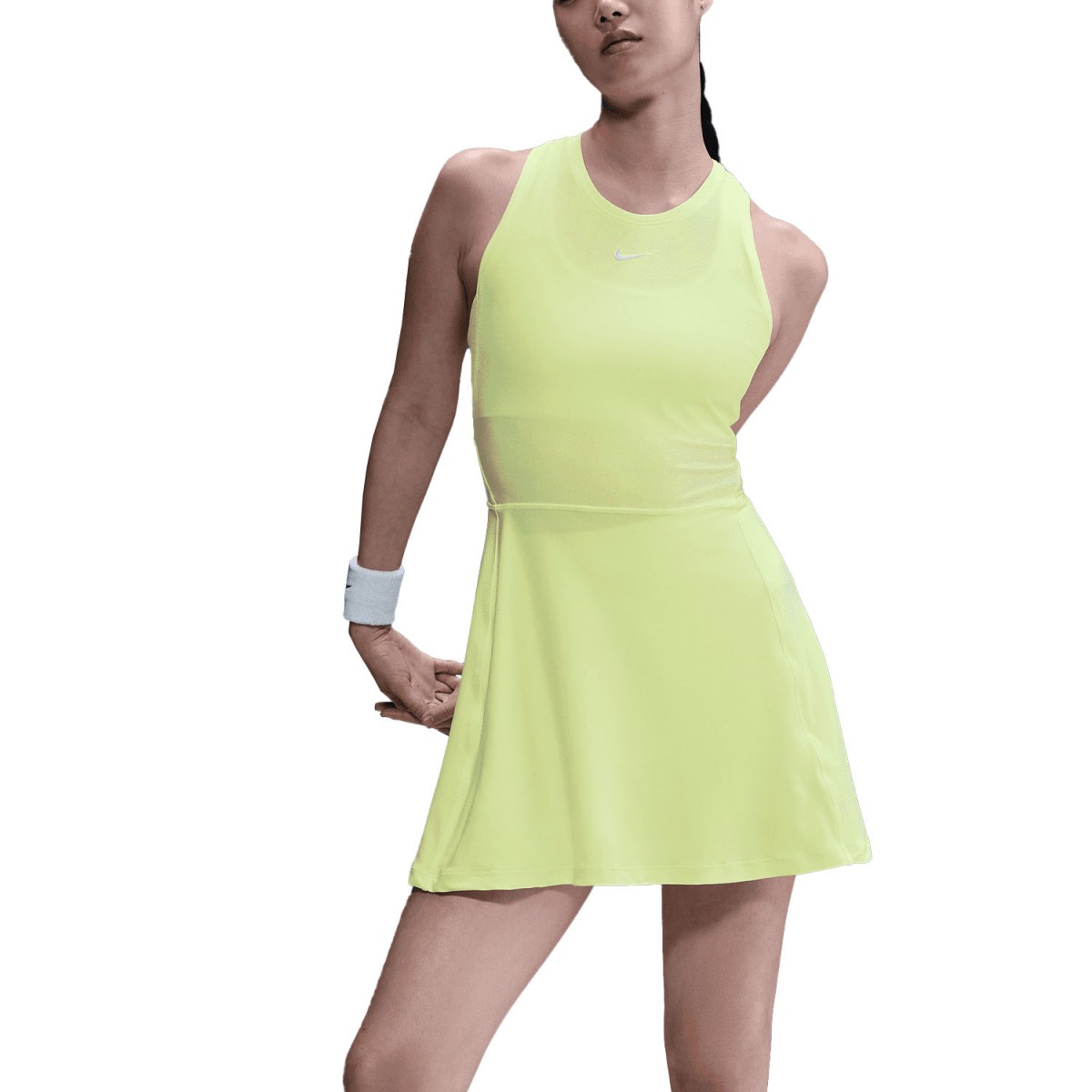Тенісне плаття жіноче Nike Victory Tennis Dress barely volt/white
