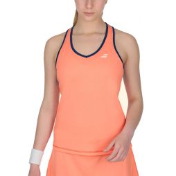 Тенісна майка жіноча Babolat Play Tank Top Women fluo strike/estate blue Тенісна майка жіноча Babolat Play Tank Top Women fluo strike/estate blue