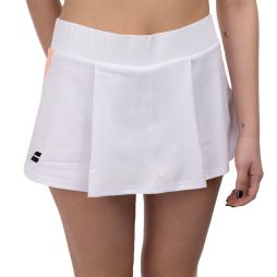 Тенісна спідничка жіноча Babolat Play Skirt Women white/orange Тенісна спідничка жіноча Babolat Play Skirt Women white/orange