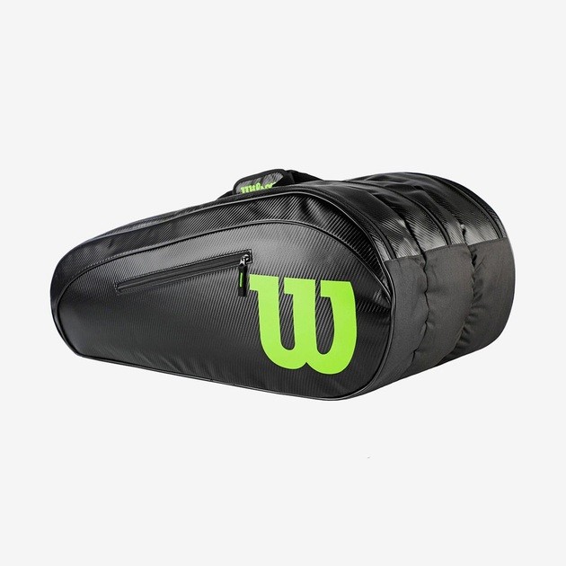 Тенісна сумка Wilson Elite Exclusive 15 Pk Bag black/lime