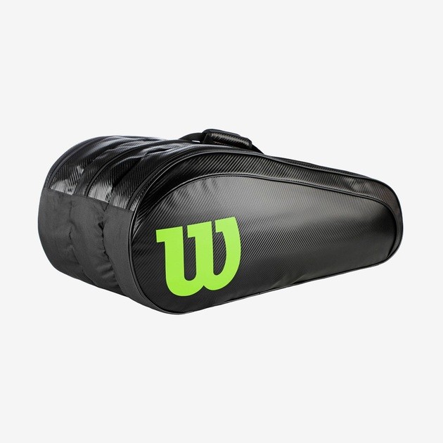 Тенісна сумка Wilson Elite Exclusive 15 Pk Bag black/lime