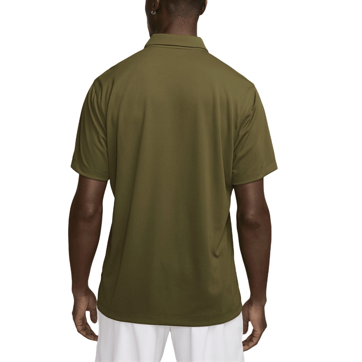 Тенісна футболка чоловіча Nike Court Solid Polo olive flak/white
