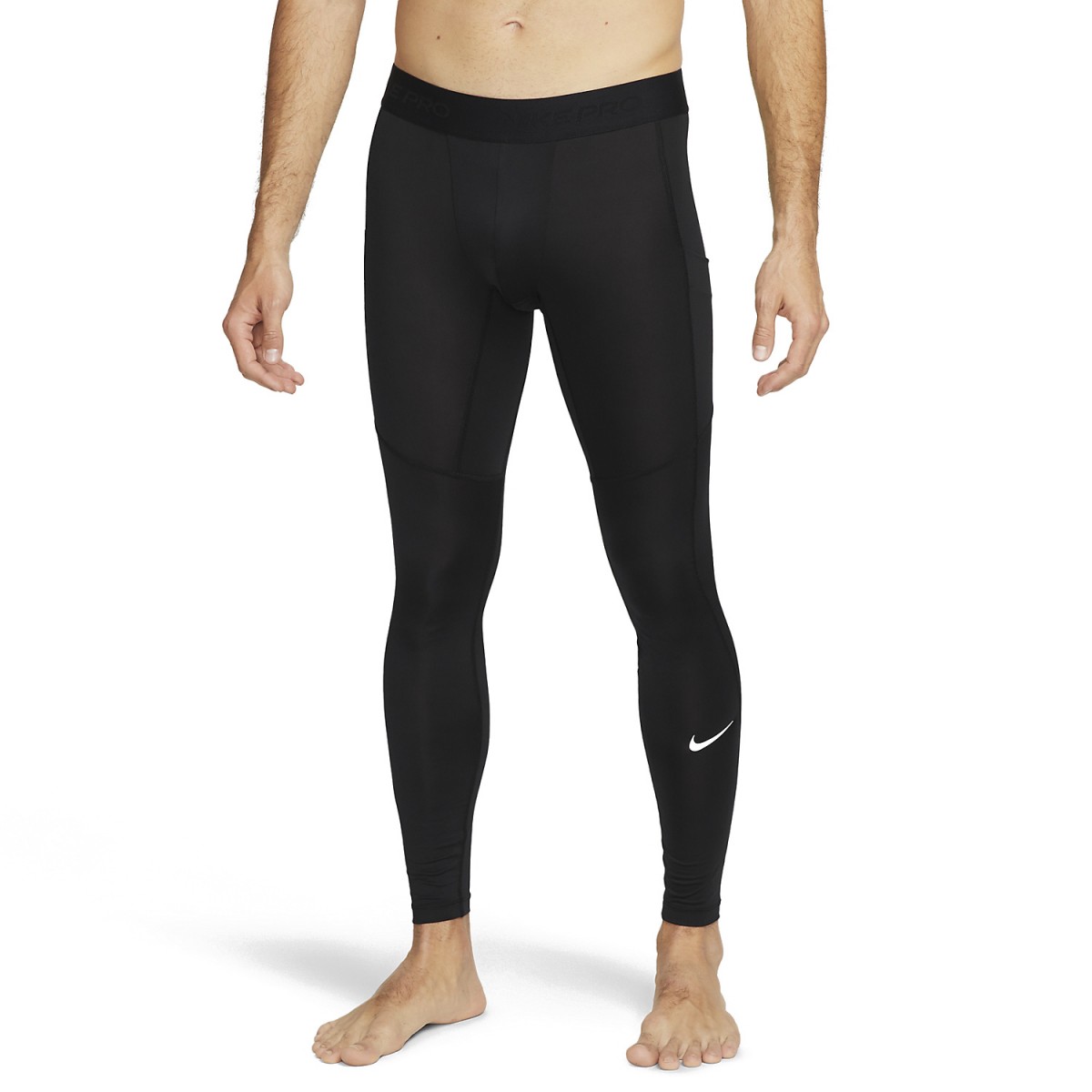 Термоштани Nike Pro Dri Fit 3Q Tight Men's black/black/white