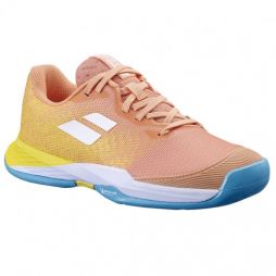 Дитячі тенісні кросівки Babolat Jet Mach 3 All Court Junior coral/gold fusion Дитячі тенісні кросівки Babolat Jet Mach 3 All Court Junior coral/gold fusion