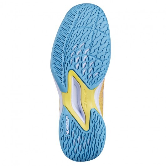 Детские теннисные кроссовки Babolat Jet Mach 3 All Court Junior coral/gold fusion