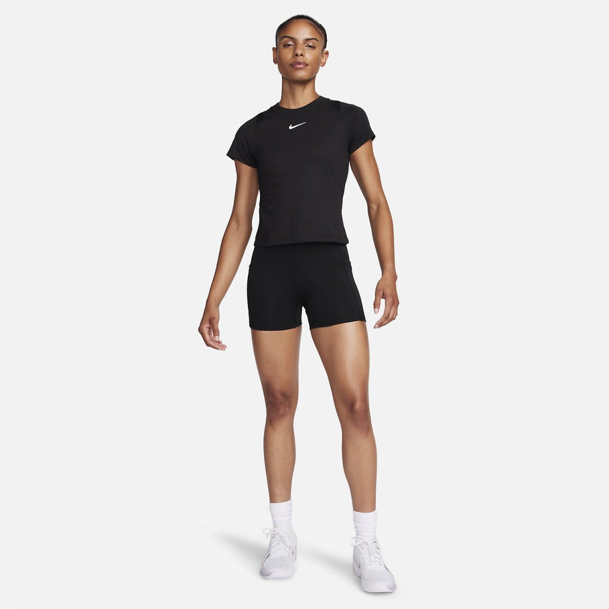 Теннисные шорты женские Nike DF Advantage Ballshort reg black
