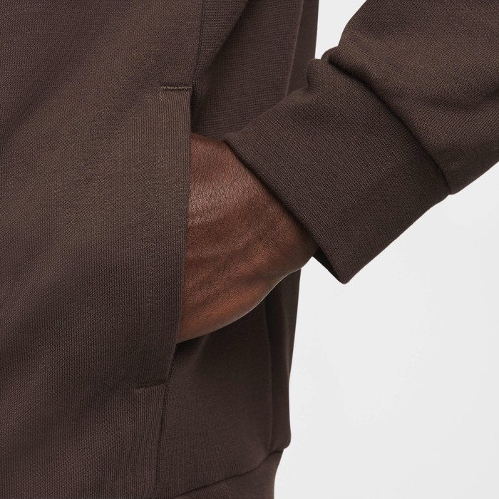 Худи мужское Nike DF FLC Heritage baroque brown/velvet brown