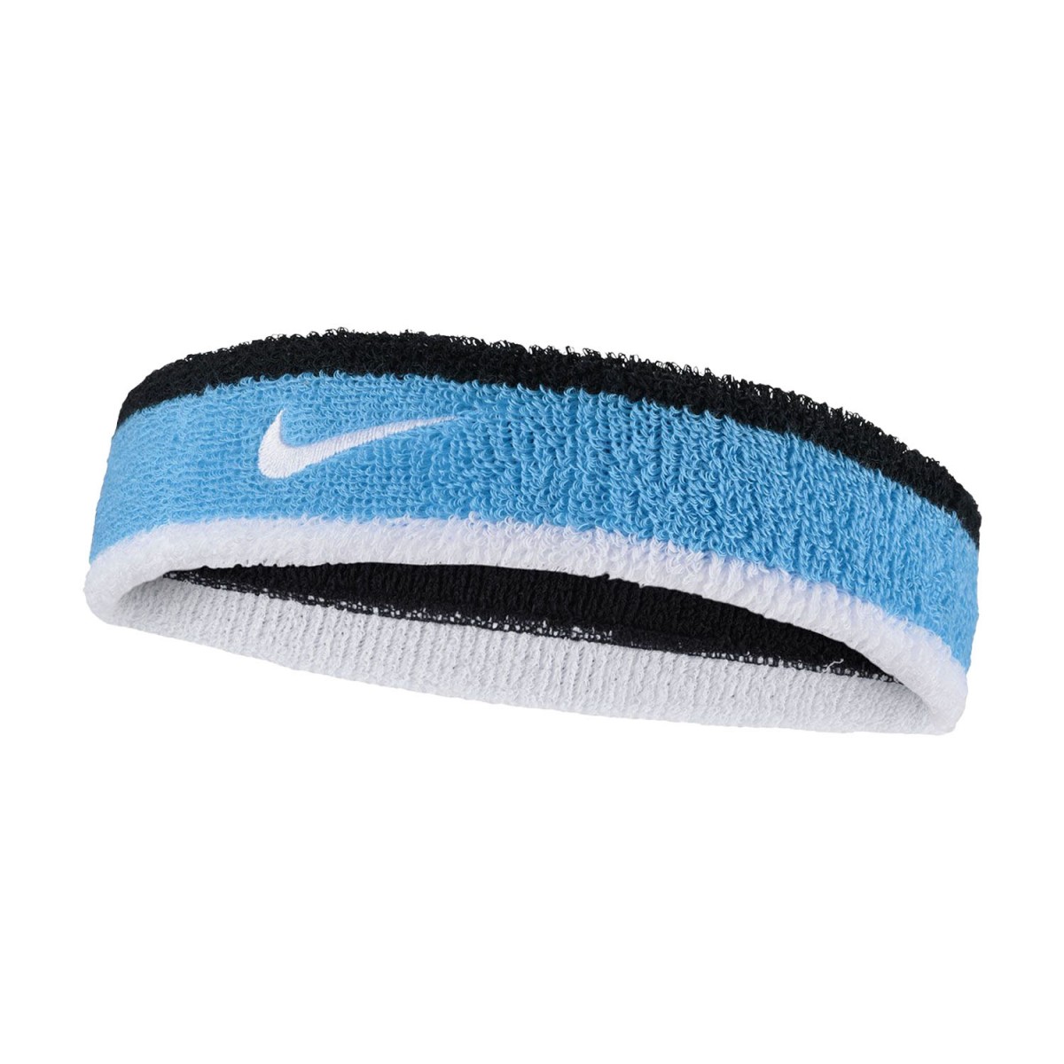 Пов'язка на голову Nike Swoosh Headband black/baltic blue/white
