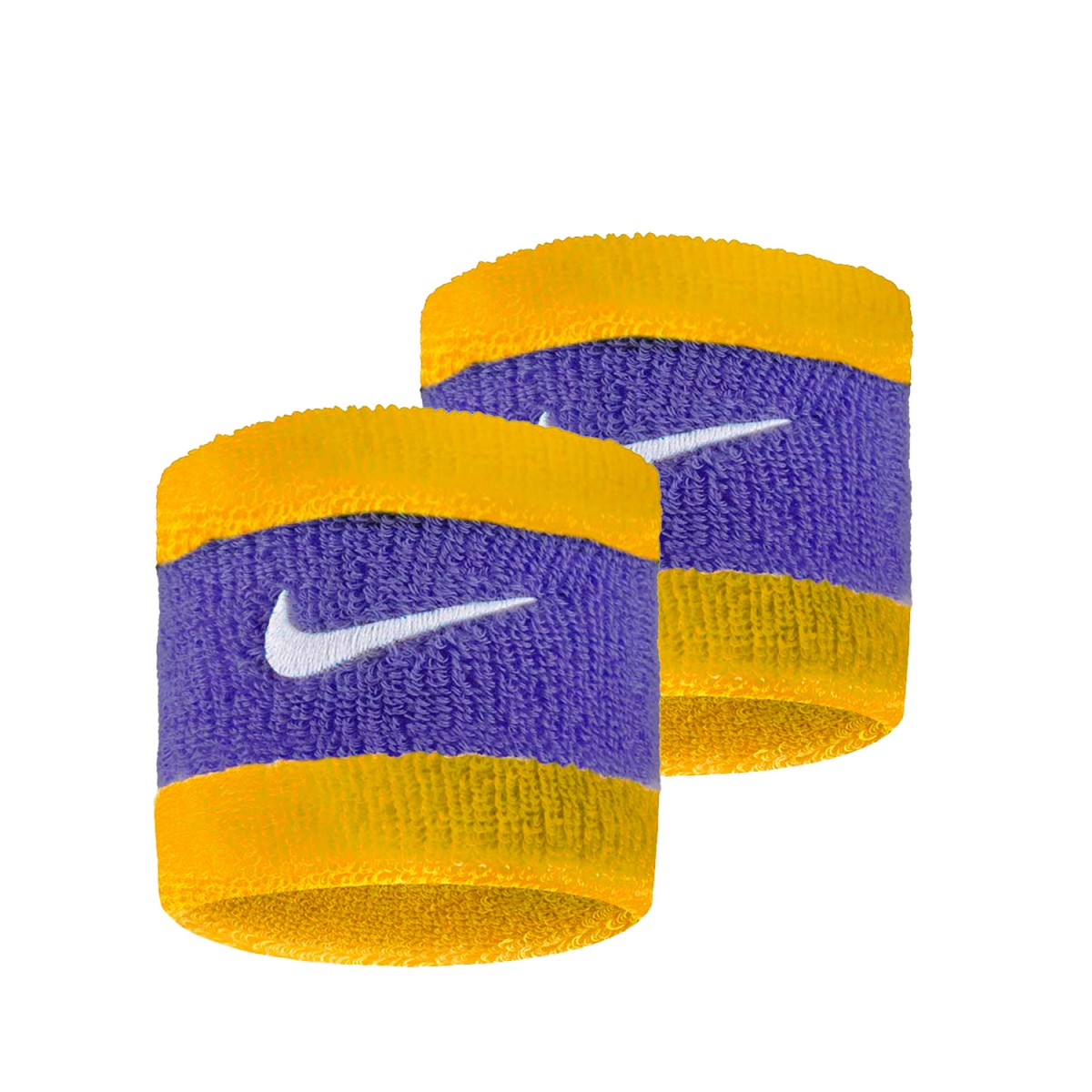 Напульсник Nike Swoosh Small Wristbands university gold/court purple