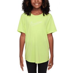 Футболка дитяча Nike DF One Fitted Short-Sleeve Top light lemon twist/white Футболка дитяча Nike DF One Fitted Short-Sleeve Top light lemon twist/white