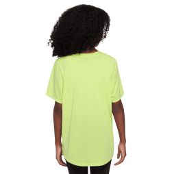 Футболка дитяча Nike DF One Fitted Short-Sleeve Top light lemon twist/white Футболка дитяча Nike DF One Fitted Short-Sleeve Top light lemon twist/white