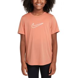 Футболка дитяча Nike DF One Fitted Short-Sleeve Top apricot agate/white Футболка дитяча Nike DF One Fitted Short-Sleeve Top apricot agate/white