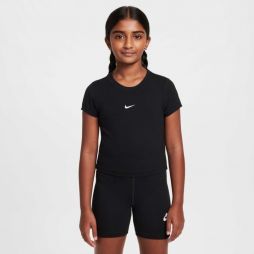Тенісна футболка дитяча Nike Short Sleeve Slim Mod Crop Top black/white Тенісна футболка дитяча Nike Short Sleeve Slim Mod Crop Top black/white