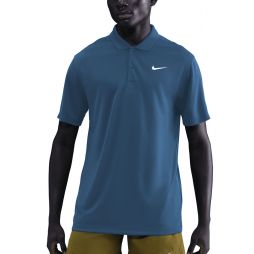 Тенісна футболка чоловіча Nike Court Solid Polo blue force/white