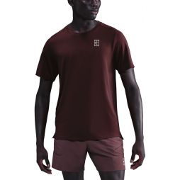 Тенісна футболка чоловіча Nike Court Advantage T-Shirt burgundy crash/white