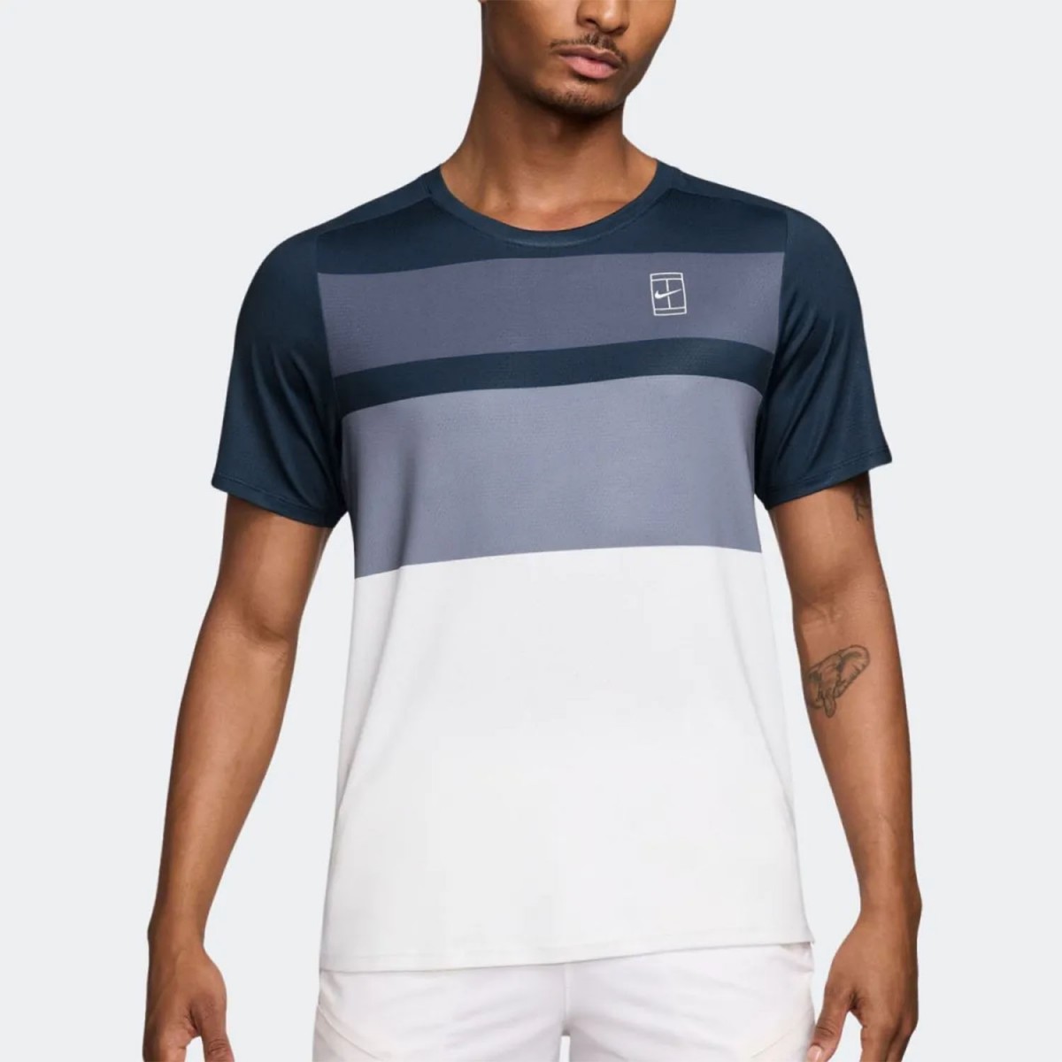 Тенісна футболка чоловіча Nike Court Advantage T-Shirt armory navy/white