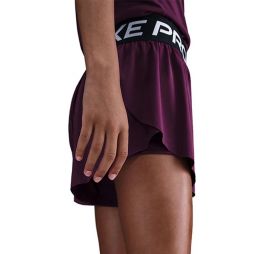 Шорти дитячі Nike Pro Girls Dri-FIT 2-in-1 Shorts Bordeaux/Black/White